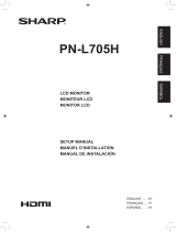 Sharp PN-L705H Guía de instalación