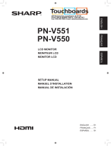 Sharp PN-V550 Manual de usuario