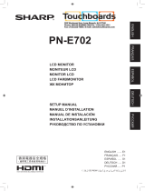Sharp PN-E702 El manual del propietario