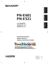 Sharp PN-E601 Manual de usuario