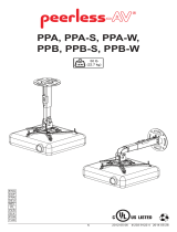 Peerless PPA-W Guía de instalación