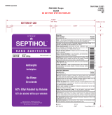 Steris Septihol Hand Sanitizer Instrucciones de operación