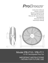 Pro Breeze PB-F11-UK-FBA Manual de usuario