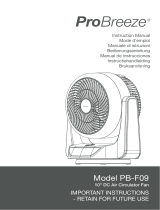 Pro Breeze PB-F09-UK-PLUGRW-FBA Manual de usuario