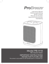 Pro Breeze PB-H18B-UK-FBA Manual de usuario