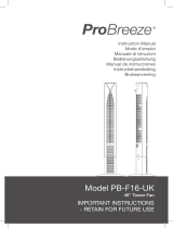 Pro Breeze PB-F16B-UK-FBA-2 Manual de usuario