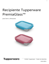 Tupperware PremiaGlass Serve and Store Container Manual de usuario