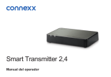 connexx SMART TRANSMITTER 2,4 Guía del usuario