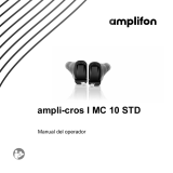 AMPLIFON ampli-cros I MC 10 STD Guía del usuario