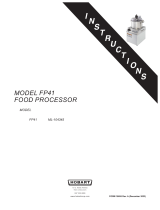 Hobart FP41 Food Processor Manual de usuario