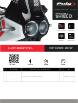 PUIG Adhere Headlight Protector Mounting instructions