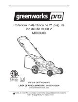 Greenworks 60V Mower El manual del propietario