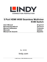 Lindy 5 Port Seamless Multiview KVM Switch Manual de usuario