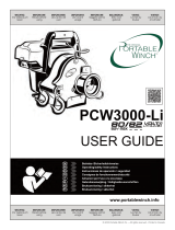 Portable Winch PCW3000-Li Battery-Powered Pulling Winch El manual del propietario