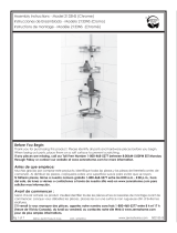 for Living Rust-Resistant Adjustable Shelves Tension Pole Shower Caddy El manual del propietario
