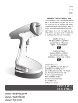 Rowenta DR8120 X-Cel Steam Plus Steamer Manual de usuario