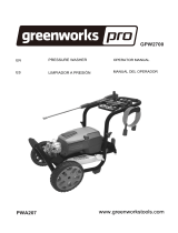 Greenworks P0801352-02 5108902 2700PSI Pressure Washer El manual del propietario