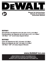 DeWalt DCF801B Manual de usuario