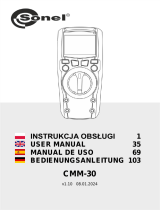 Sonel CMM-30 Manual de usuario