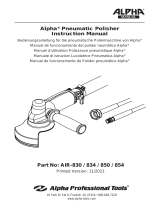 Alpha Professional Tools AIR-830/AIR-850 Manual de usuario