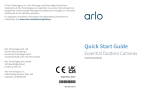 Arlo Essential Outdoor (2nd Gen)  Outdoor Camera Multi Cam QSG