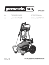 Greenworks 5110302 2300PSI Pressure Washer El manual del propietario