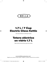 Bella 17599 1.7 L 7 Cup Electric Glass Kettle Manual de usuario