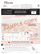 Pfister 8P8-WS2H-KASC Instruction Sheet