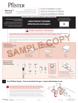 Pfister Montay GT572-MTB Instruction Sheet