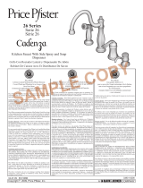 Pfister Cadenza F-026-4TWY Instruction Sheet