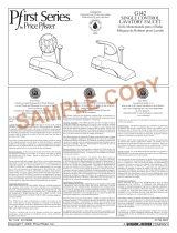Pfister Pfirst Series 142-5005 Instruction Sheet