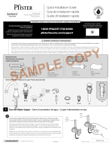 Pfister LF-WL8-SNPC Guía de instalación