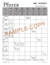 Pfister 806-YW0C Instruction Sheet