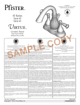 Pfister Virtue F-043-VTKK Instruction Sheet