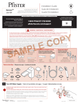 Pfister Kenzo LG6-4DFB Instruction Sheet