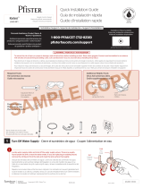 Pfister LG40-MF1C Instruction Sheet