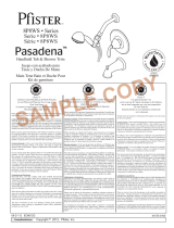 Pfister Pasadena 8P8-WS-PHHK Instruction Sheet
