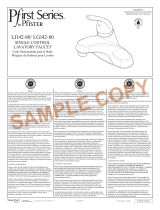 Pfister Pfirst Series LG142-800K Instruction Sheet