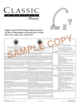 Pfister 028-CSLC Instruction Sheet