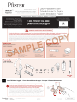 Pfister Venturi F-529-7VNGS Instruction Sheet