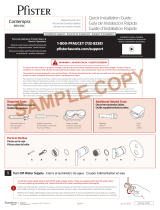 Pfister R89-SNCK Instruction Sheet