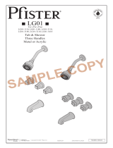 Pfister LG01-3110 Instruction Sheet