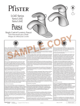 Pfister LG42-ANCC Instruction Sheet