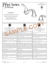 Pfister Pfirst Series LG149-6100 Instruction Sheet