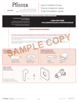 Pfister 014-PF2LC Instruction Sheet