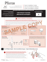 Pfister GT529-IHC Instruction Sheet