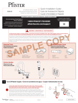 Pfister Pfirst Series G136-5000 Instruction Sheet