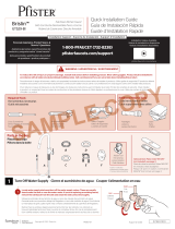 Pfister Brislin GT529-BIC Instruction Sheet
