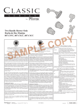 Pfister 807-CSLC Instruction Sheet