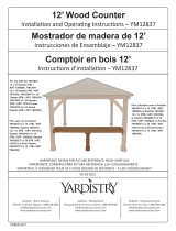 Yardistry 12 ft. Gazebo Wood Counter Manual de usuario